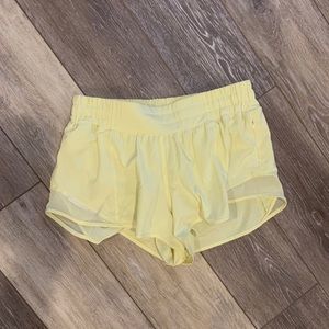 lululemon yellow shorts